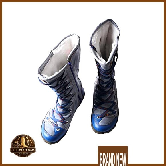 Mid-Calf Boots with Faux Fur Lining Side Zipper Design Genuine Leather Upper - Picture 5 of 6